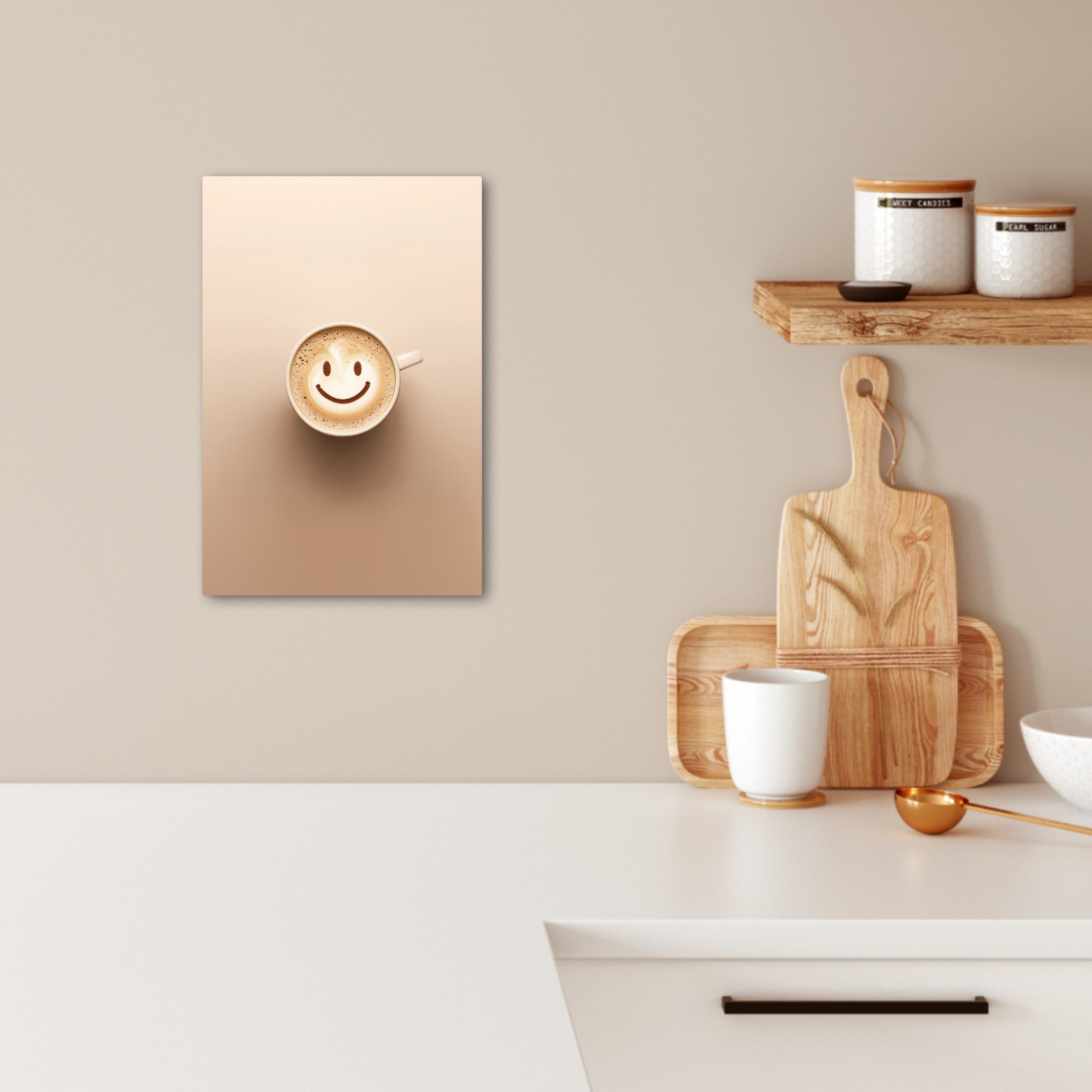 OneMillionCanvasses® Leinwandbild Kaffee - Milchschaum - günstig online kaufen
