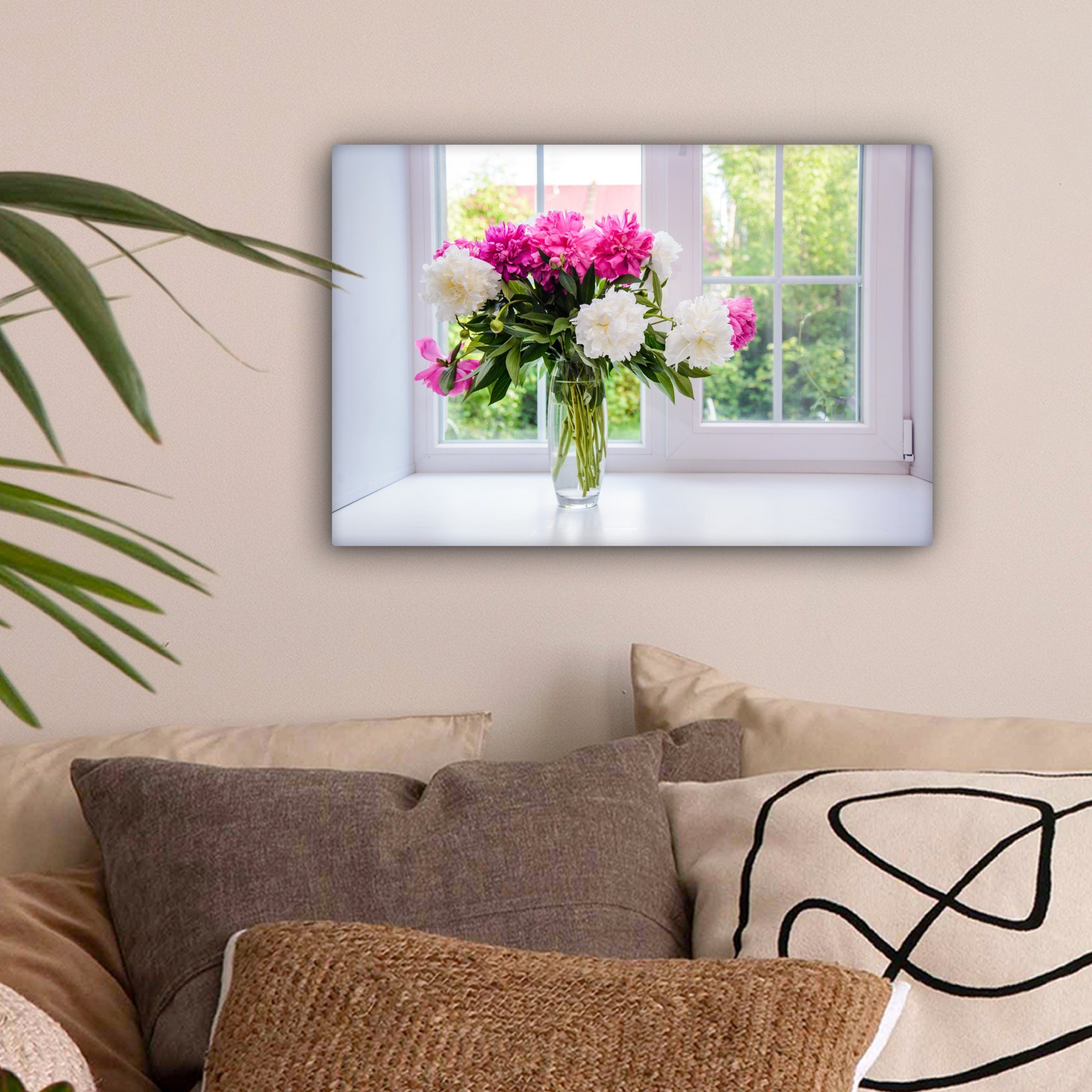 OneMillionCanvasses® Leinwandbild Blumen - Pfingstrosen - günstig online kaufen