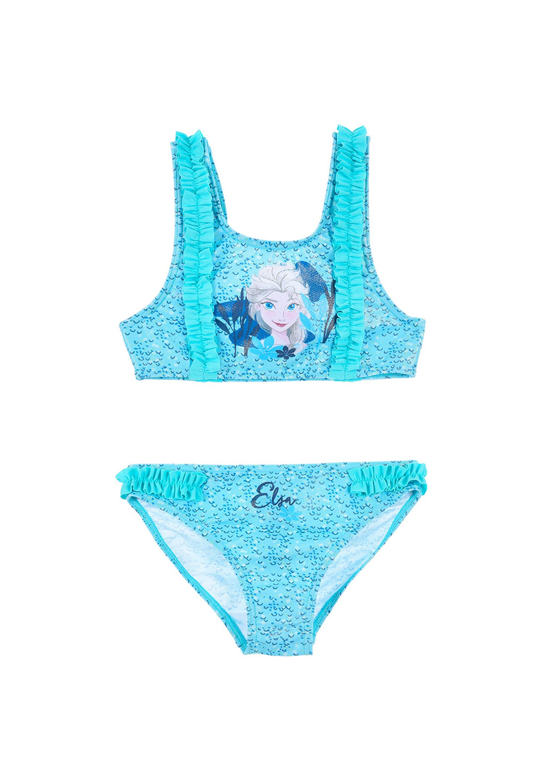 Disney Frozen Badeanzug Elsa Bademode Bikini Mädchen Badeanzug Bade-Set