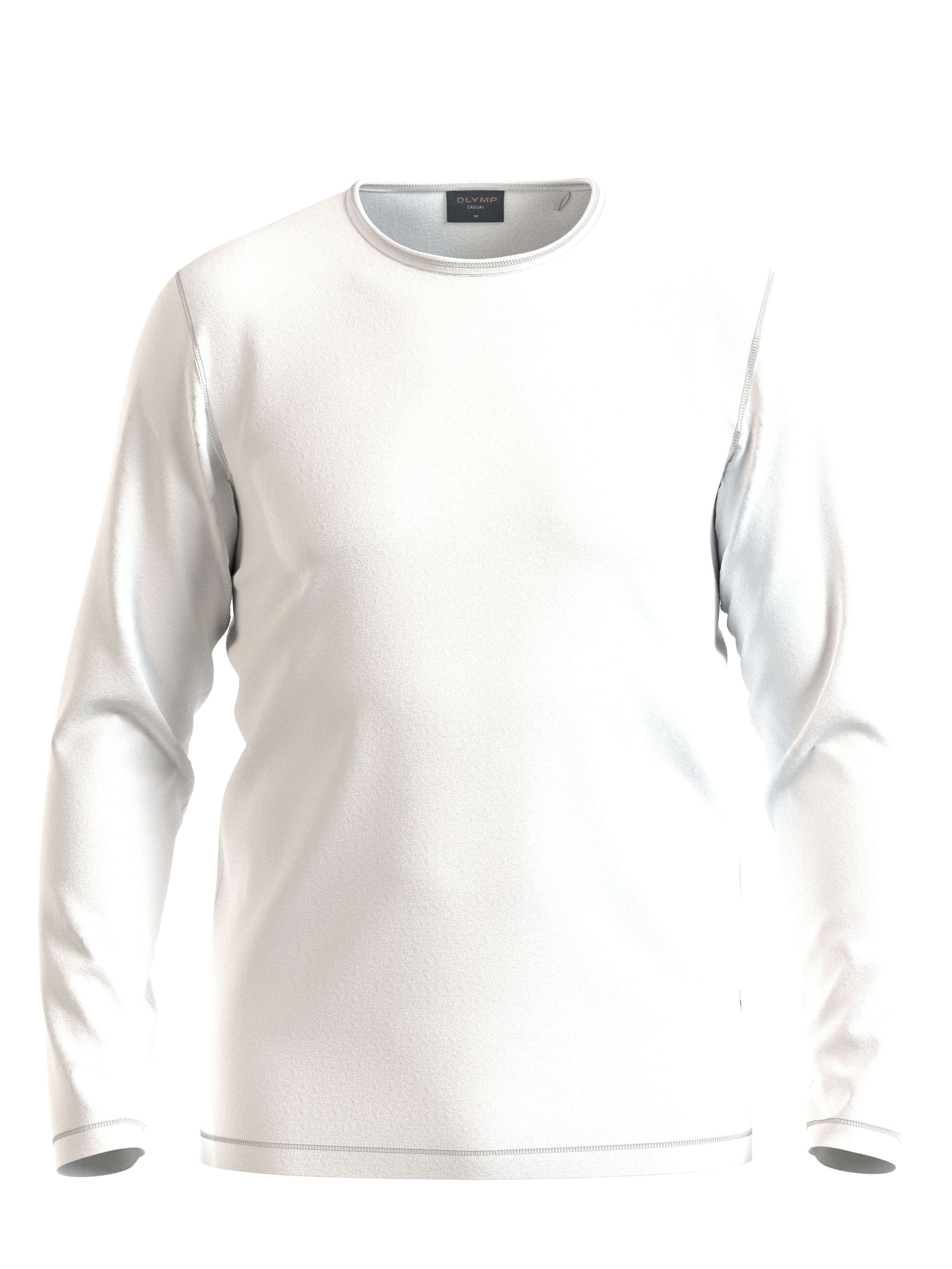 OLYMP Longsleeve Single Jersey, unifarben, regular fit, Rundhals, casual günstig online kaufen