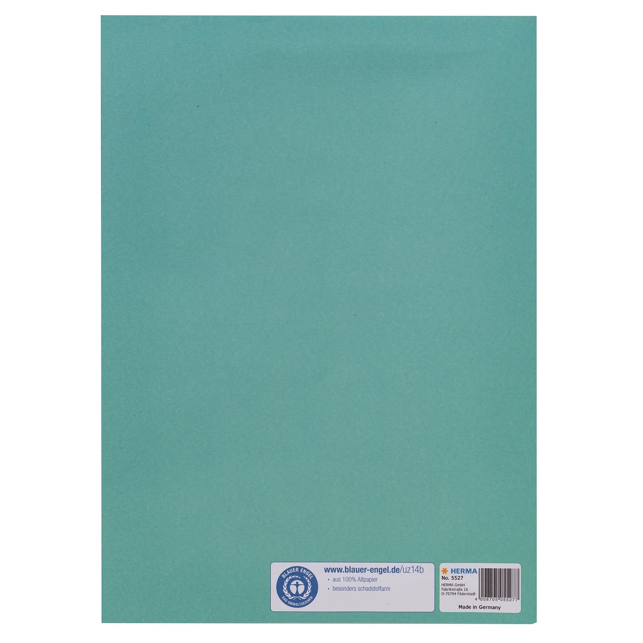 HERMA Schulheft Herma Heftschoner Papier A4 türkis