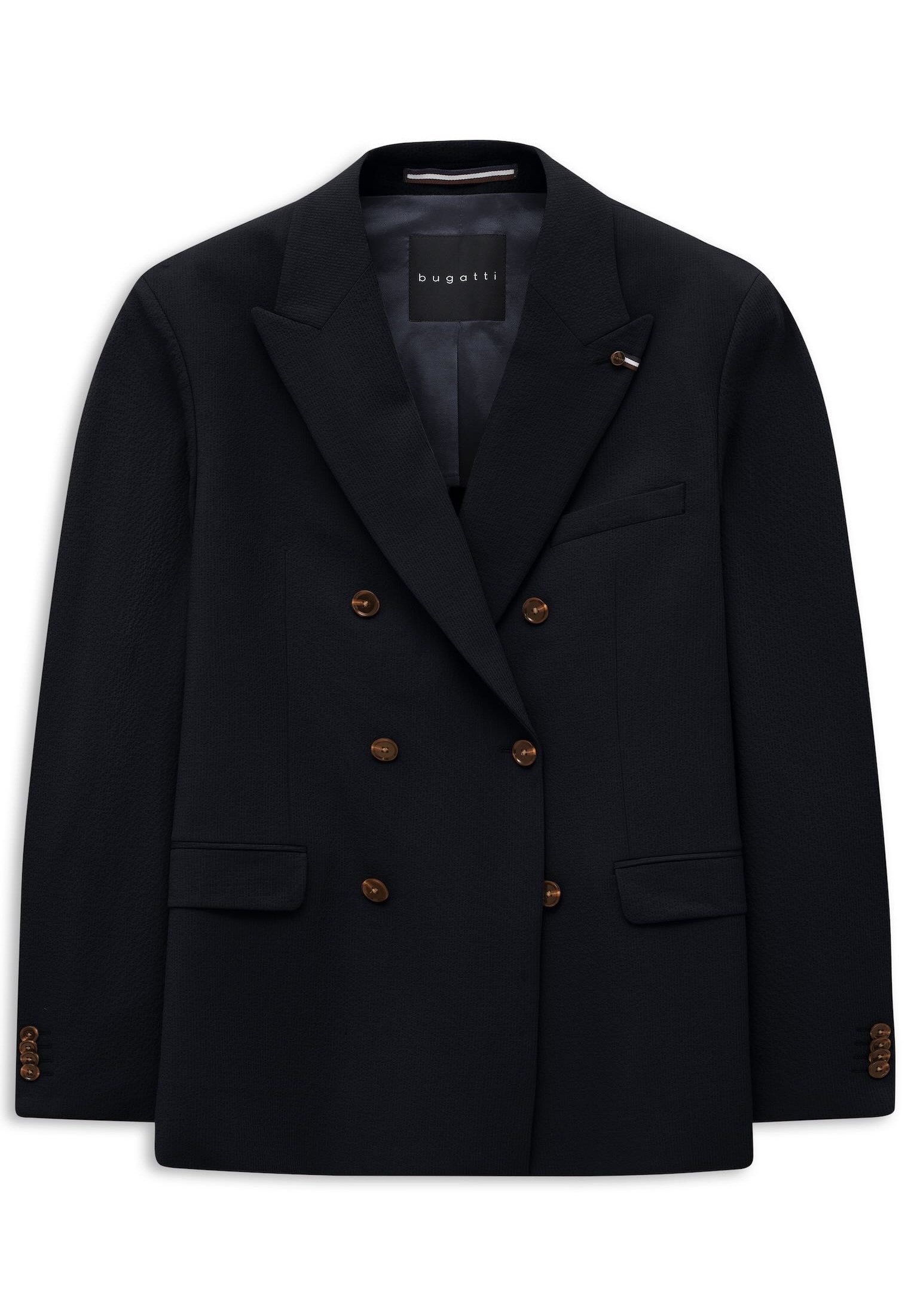 bugatti Sakko Stretch mit breitem Spitzrevers