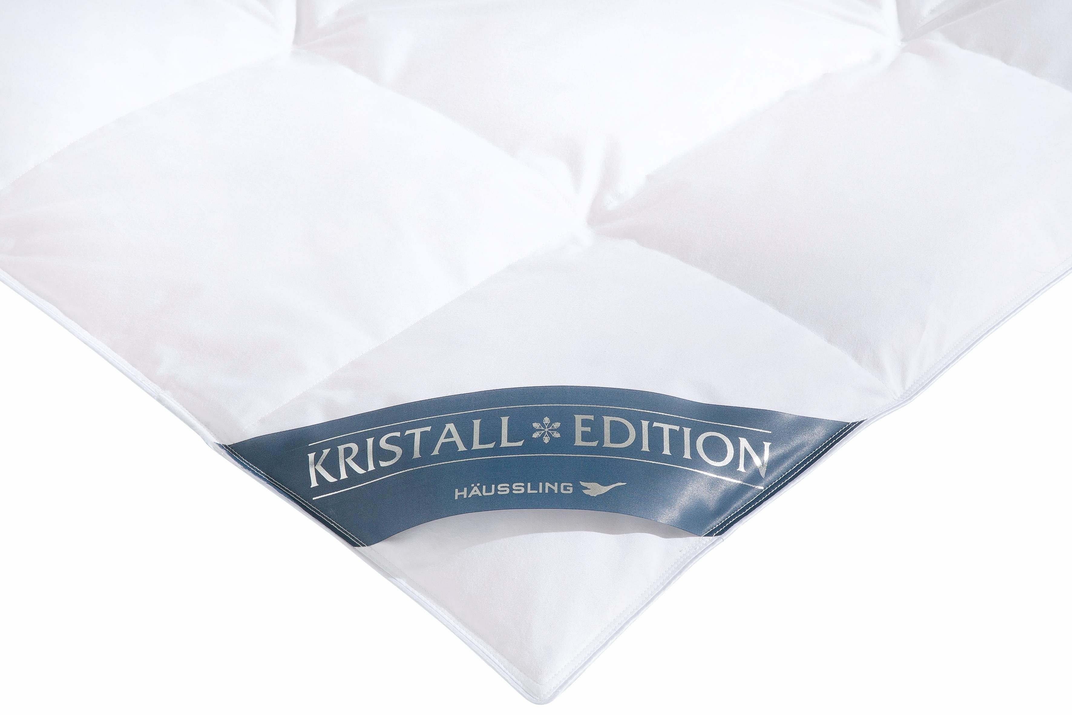 Haeussling Daunenbettdecke Kristall Edition, Füllung: 60% Daunen, 40% Federn, Bezug: 100% Baumwolle