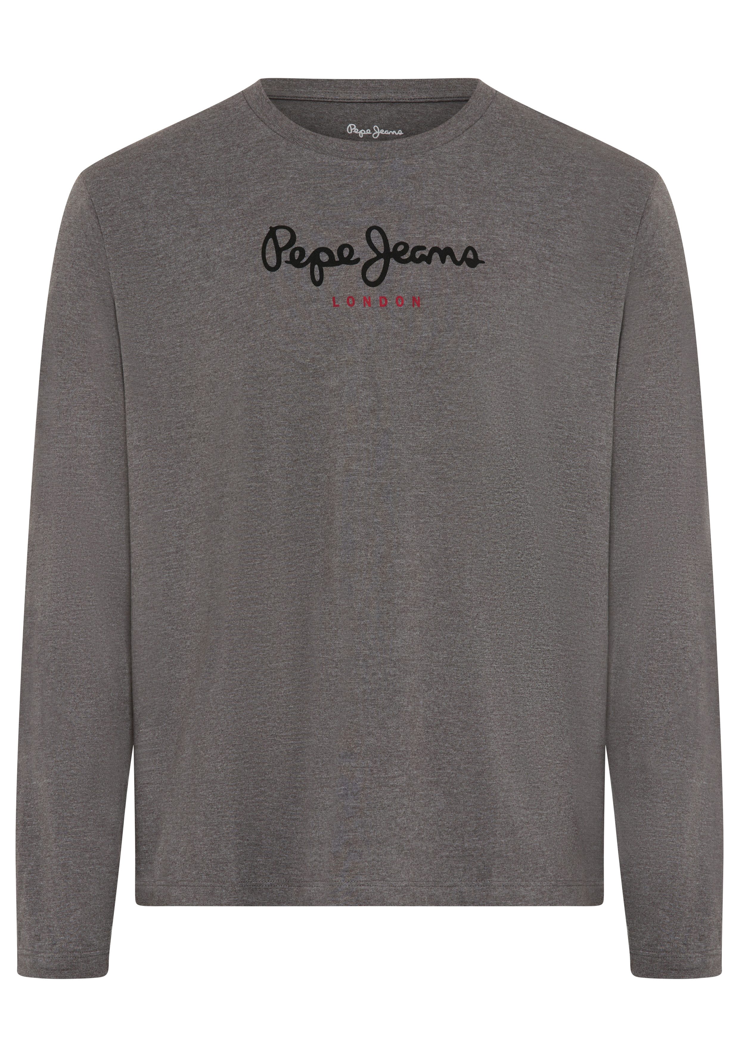 Pepe Jeans Langarmshirt EGGO LONG N aus reiner Baumwolle, Rundhals