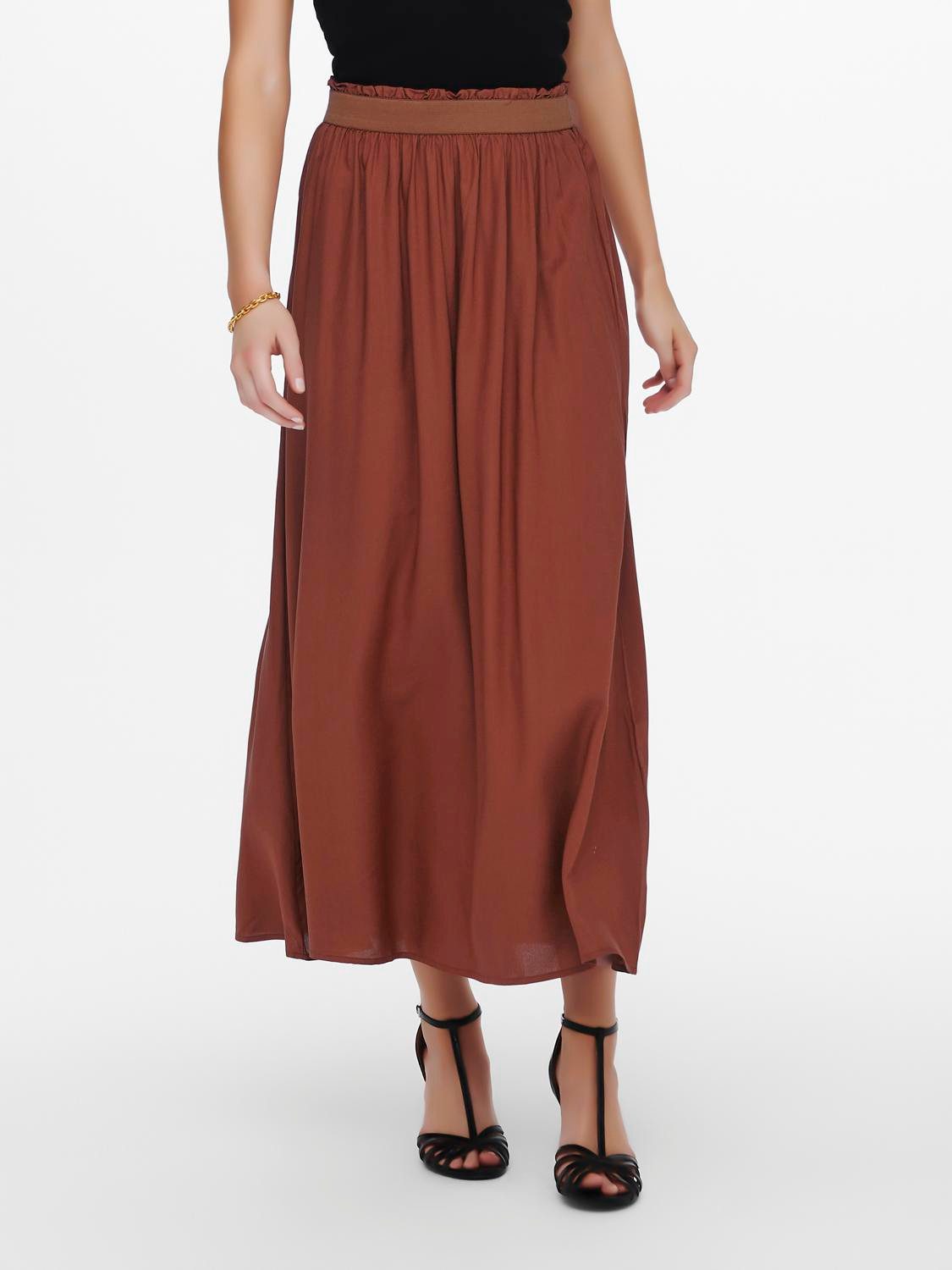 ONLY Maxirock ONLVENEDIG – Maxilänge mit elastischem Bund für luftigen Komfort Viskose