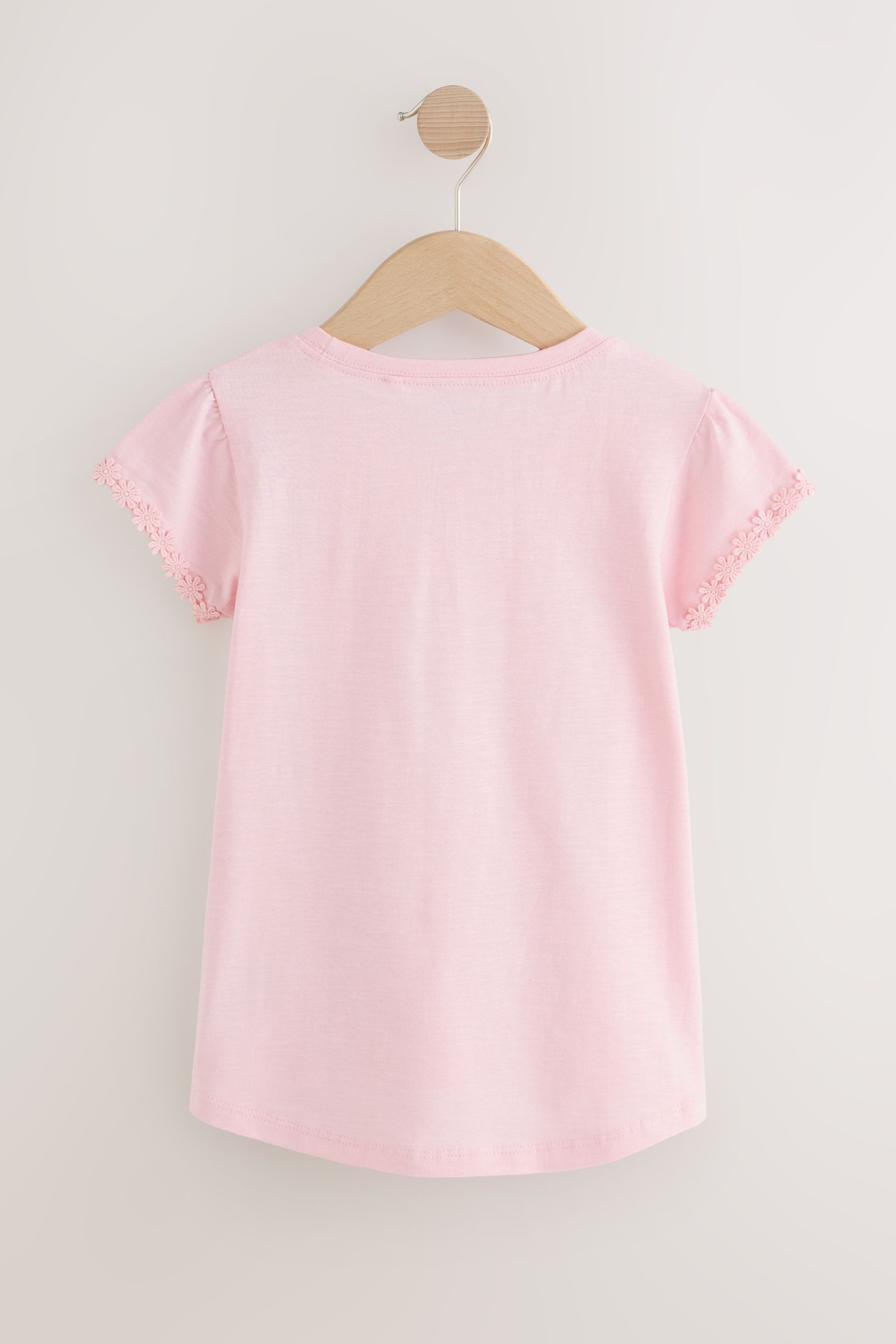 Next T-Shirt T-Shirt mit Blümchentasche (1-tlg)