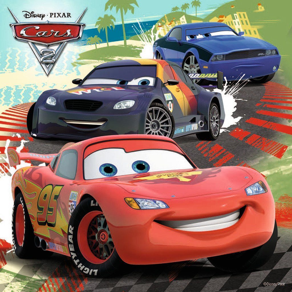 49 09281, Teile Puzzleteile 3 Ravensburger Puzzle Weltweiter Rennspaß Puzzle 49 Cars Pixar Kinder Disney x