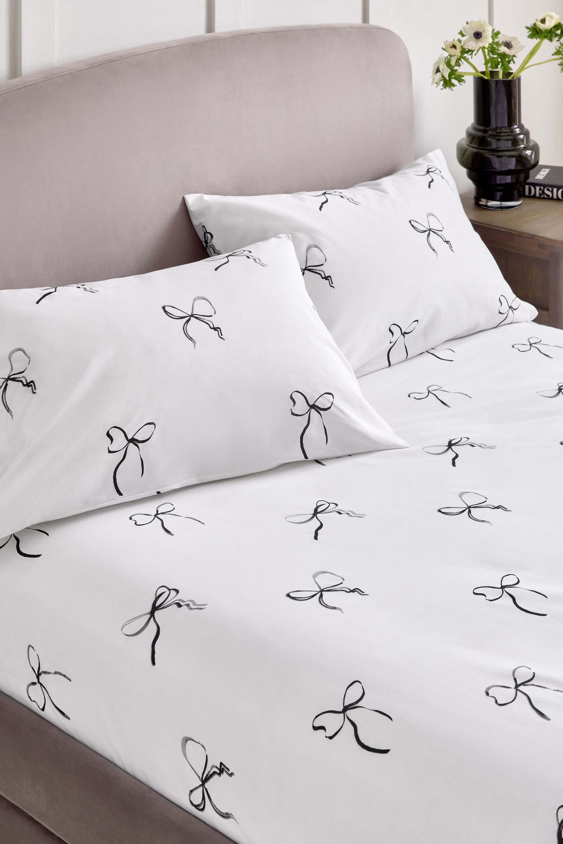 Next Bettlaken Spannbettlaken und Kissenbezug mit Schleife, (2 Stück) günstig online kaufen