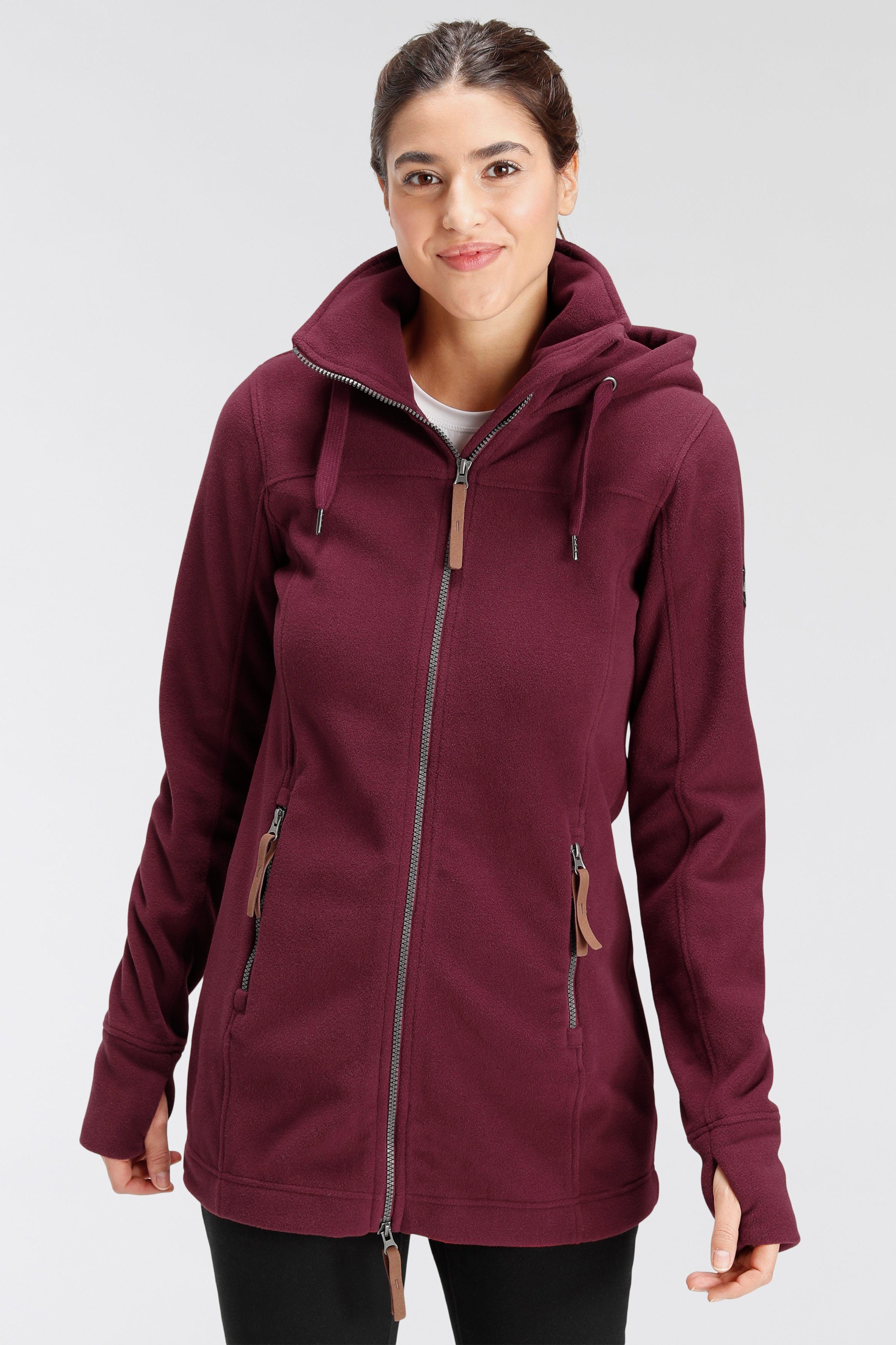 Polarino Fleecejacke aus Fleece, atmungsaktiv, schnell trocknend günstig online kaufen