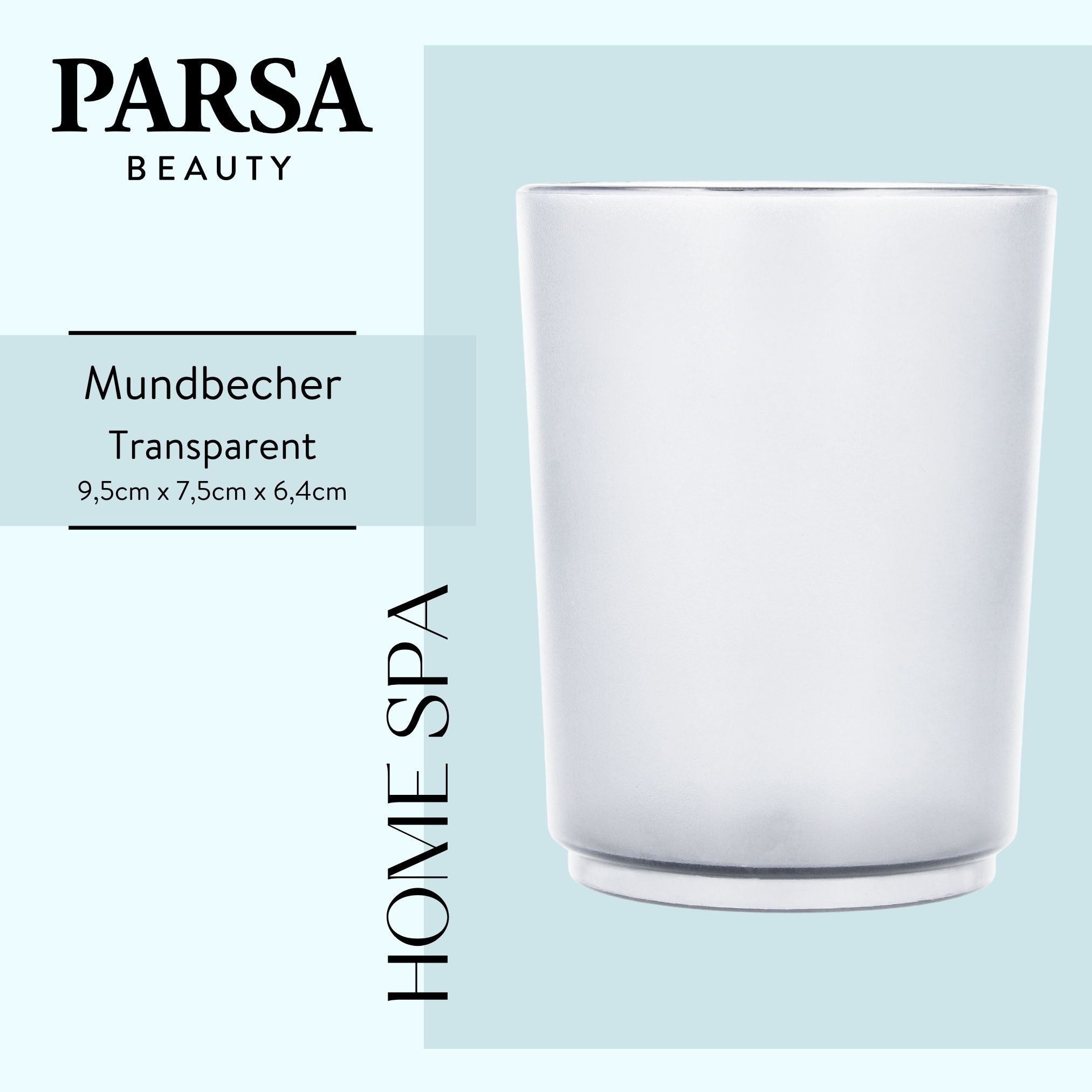 PARSA Beauty Zahnputzbecher Essential Mundbecher Flair, Zeitlose Eleganz & Praktische Ordnung