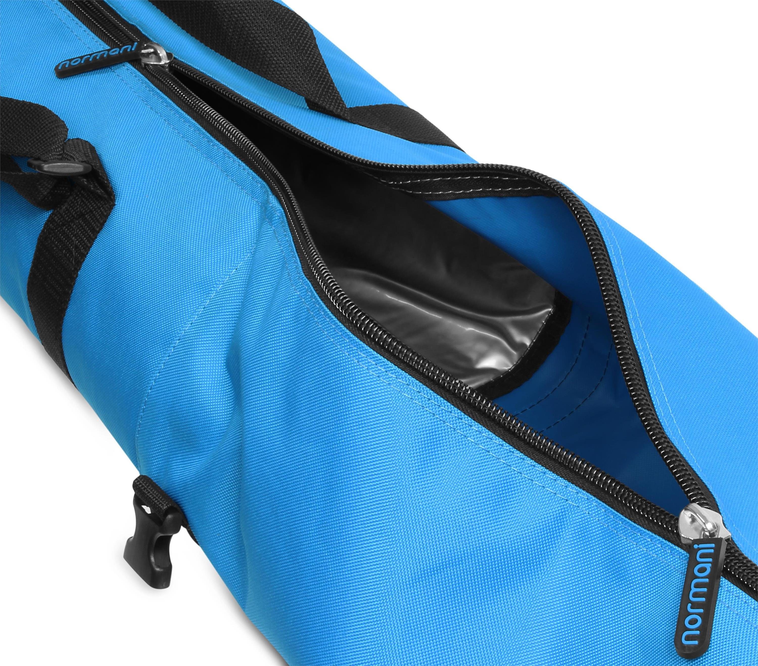 normani Sporttasche Skitasche Alpine Aufbewahrungstasche 200, und Run für Skier Skisack Skistöcke - Skitasche Blau Transporttasche