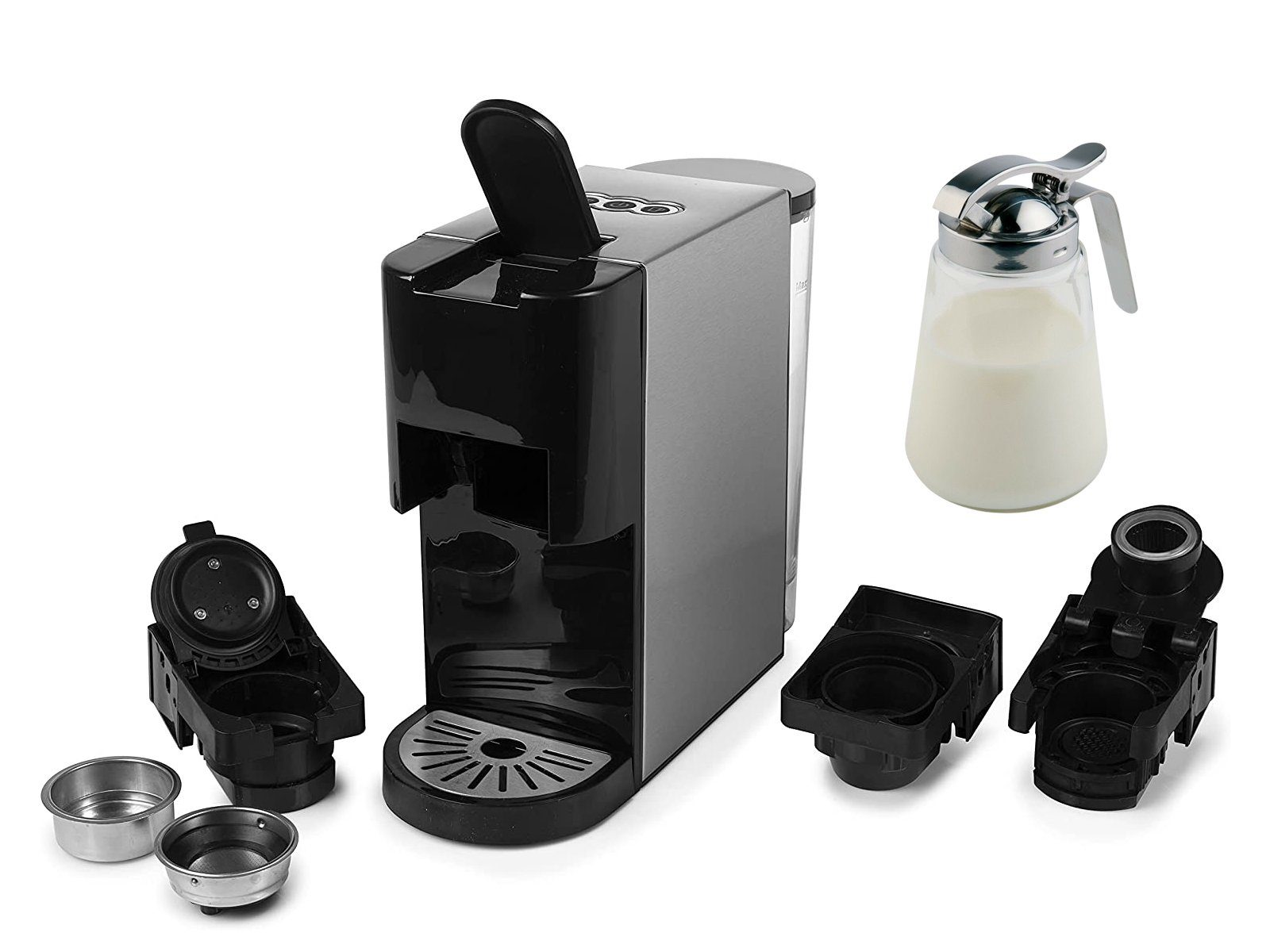 Kaffee-Pulver PRINCESS Kaffeemaschine Kapselmaschine, mit auch Wassertank klein für abnehmbarem