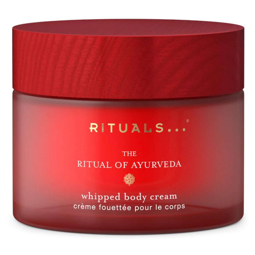 Rituals Körpercreme Ayurveda Whipped Body Cream – 220 ml, Glas, 1-tlg., Whipped Body Cream – 48 h Feuchtigkeit, Pflegekomplex, Nachfüllbar