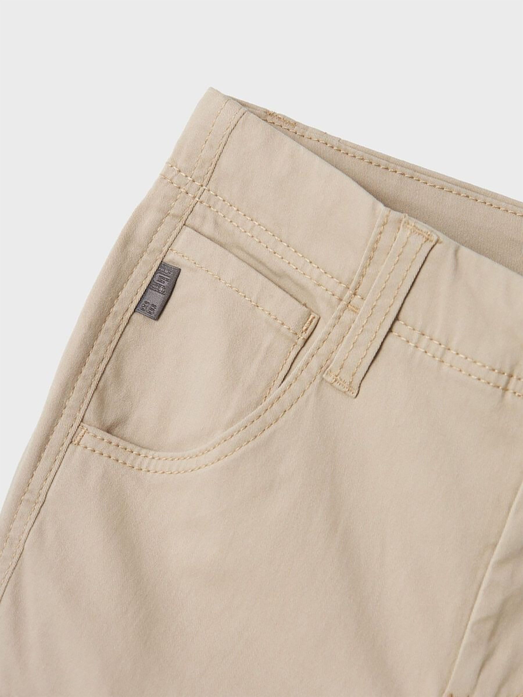 Name It Cargohose Cargo für Freizeithose NKMRYAN für Unisex Baumwolle Regular Fit unifarben elastisch Reißverschluss – Bild 2 von 3