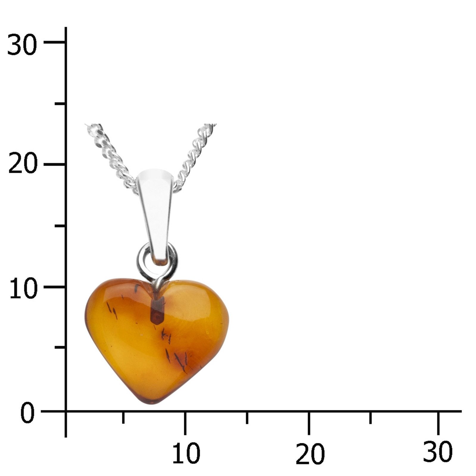 OSTSEE-SCHMUCK Kette mit Anhänger Ostsee-Schmuck Kette mit Anhänger Herz 11 günstig online kaufen