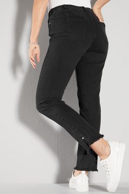 MIAMODA Regular-fit-Jeans Jeans Slim Fit Fransensaum 5-Pocket