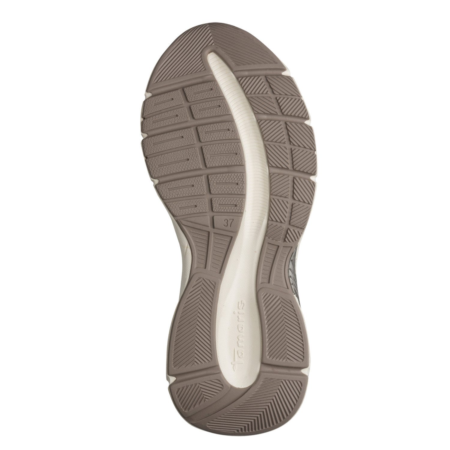Tamaris GREY GLAM Plateausneaker Freizeitschuh, Halbschuh, Keilsneaker im angesagtem Metallic-Look