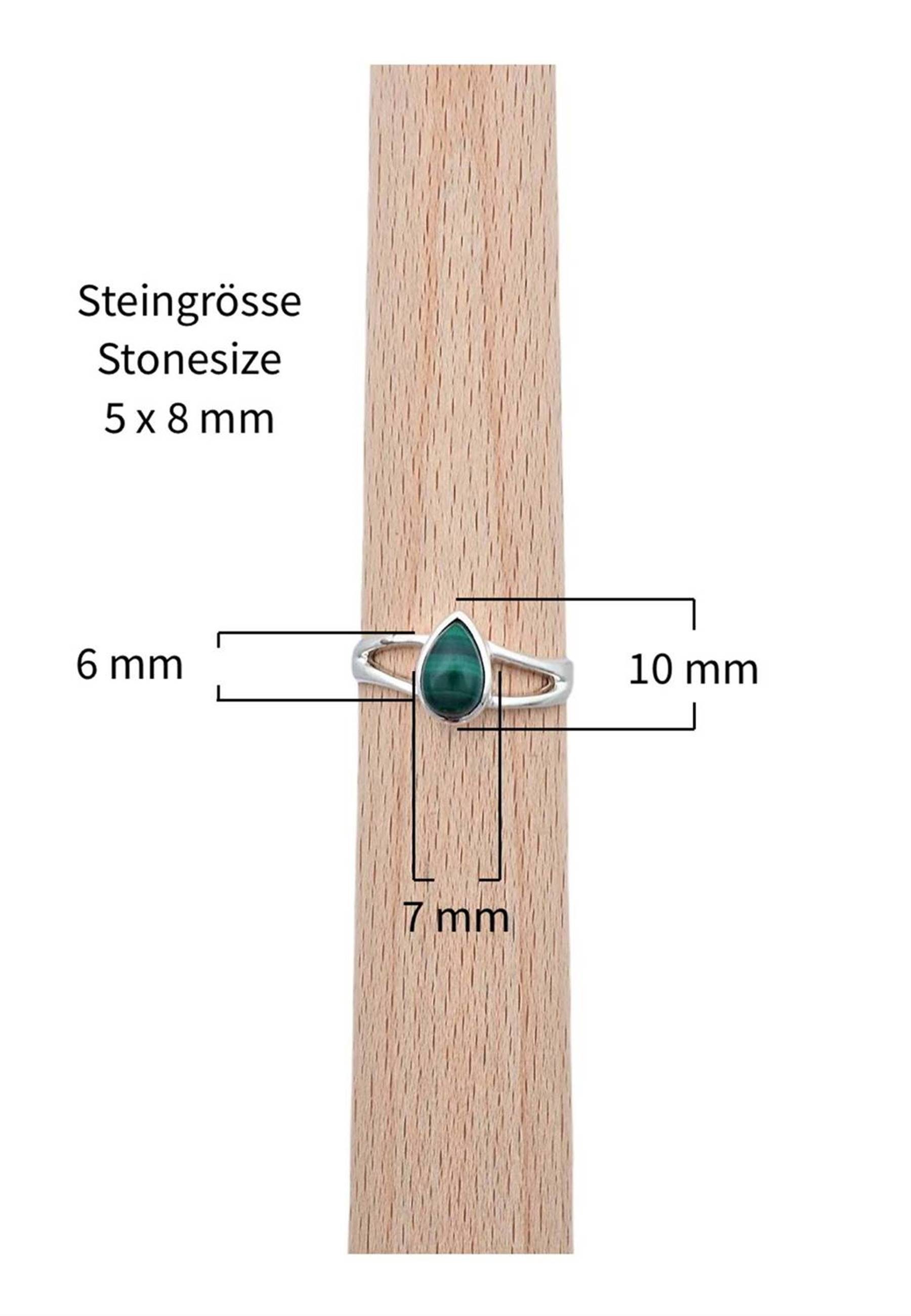 Malachit mantraroma Silberring mit 925er Silber