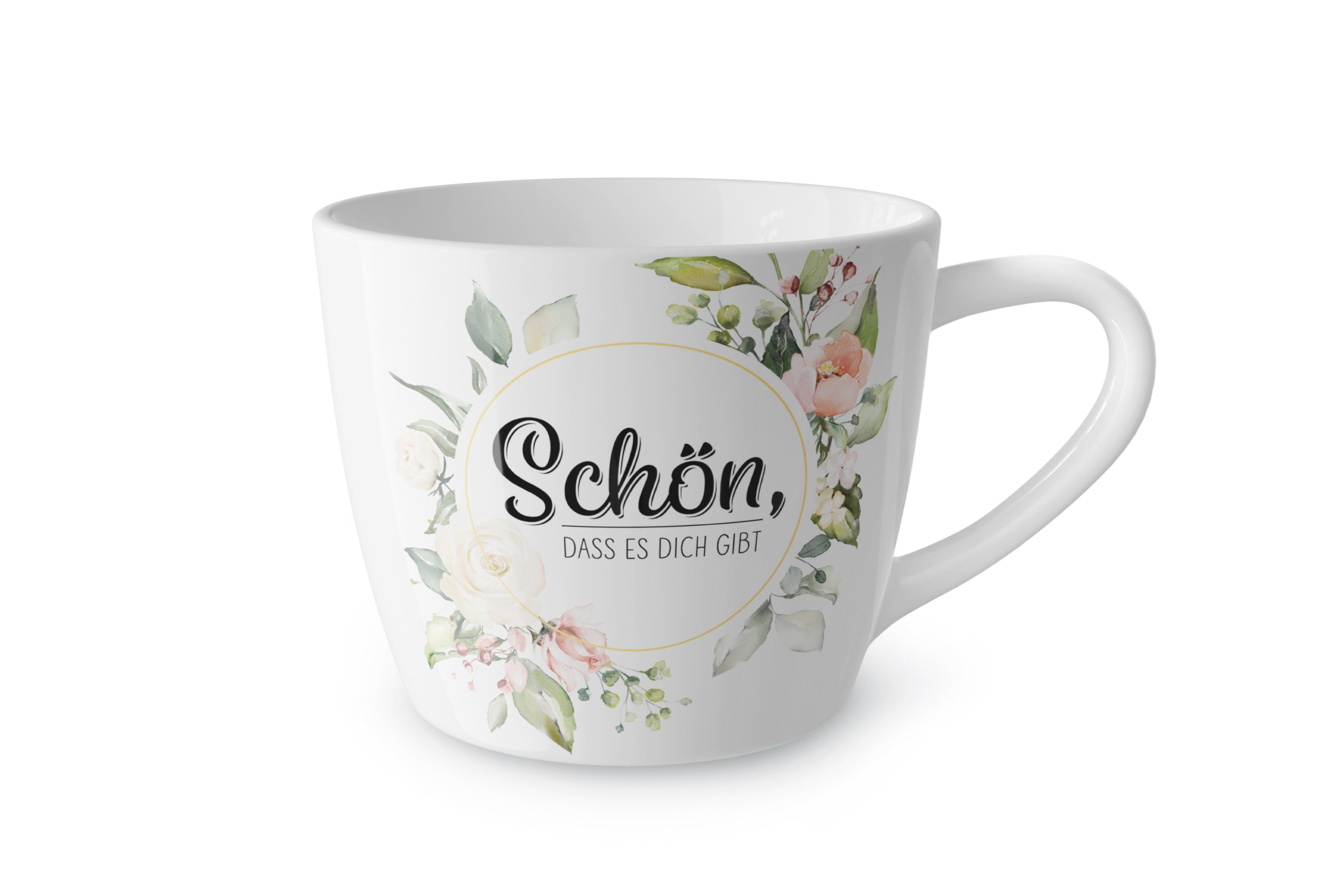 La Vida Tasse Kaffeetasse Teetasse Tasse Maxi Becher für dich la vida "Schön, Material: Porzellan