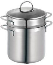 SCHULTE-UFER Spaghettitopf Wave, Edelstahl (1-tlg), Induktion