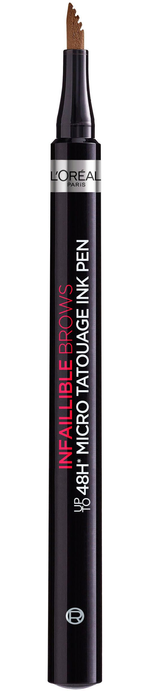 L'ORÉAL PARIS Augenbrauen-Stift INFAILLIBLE 48H MICRO TATOUAGE INK PEN, mit Dreizack-Spitze