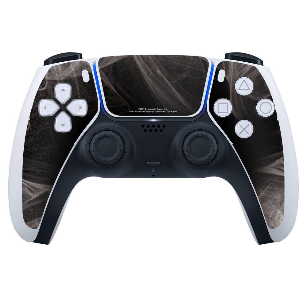 DeinDesign Konsolen-Cover ACDC Logo Fanartikel ACDC White Dust, Sony Playstation 5 Controller Skin Aufkleber Sticker Folie