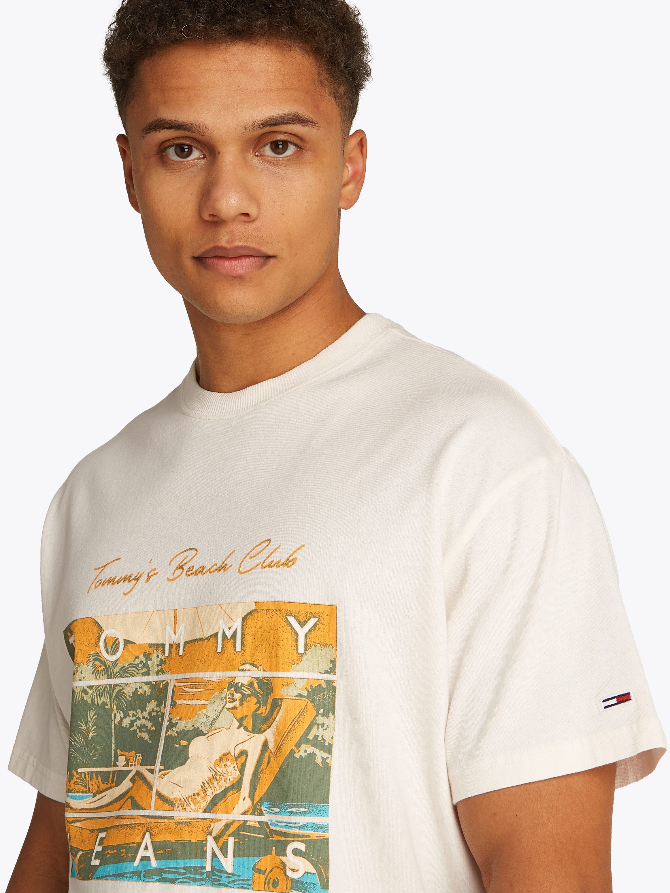 Tommy Jeans T-Shirt TJM RLX BEACH CLUB GRAPHIC TEE günstig online kaufen