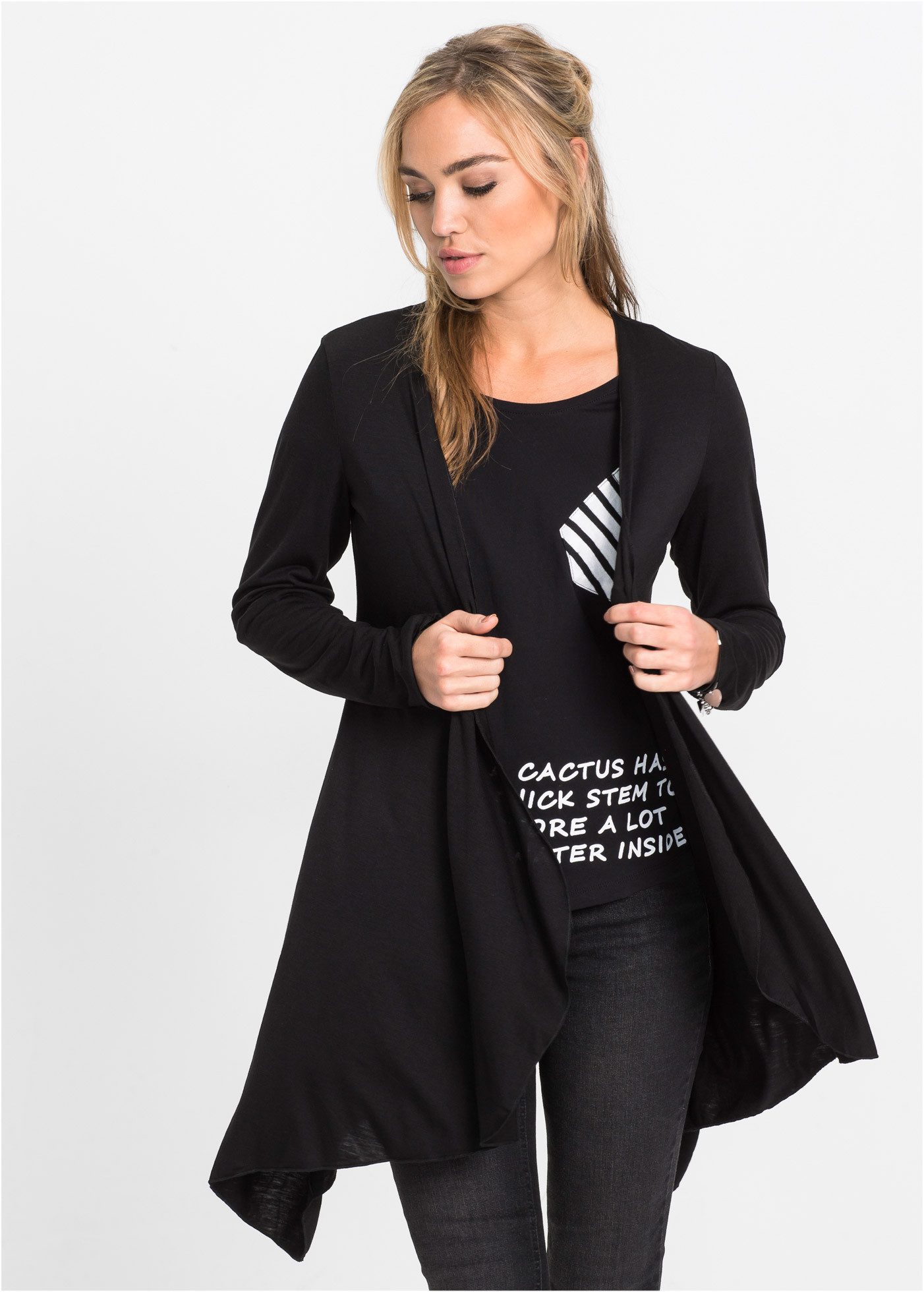 bonprix Shirtjacke Shirtjacke aus Viskose-Mischung günstig online kaufen