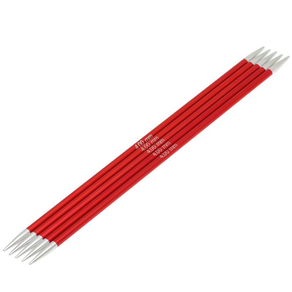 LANA GROSSA Strumpfstricknadeln Knit Pro ZING Nadelspiel Aluminium Rainbow, Stricknadel verschiedene Längen/Größen