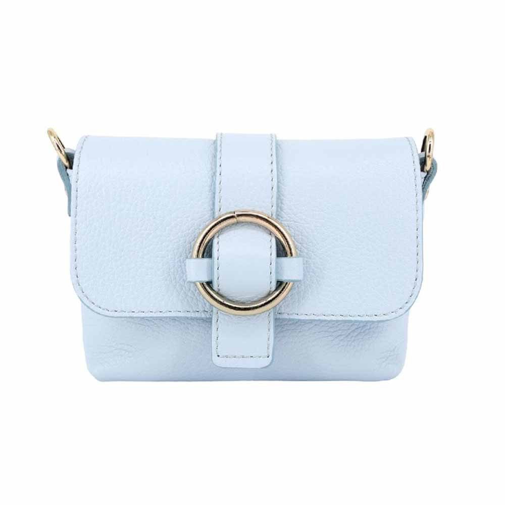 ITALYSHOP24 Schultertasche MADE IN ITALY Damen Leder Tasche Crossbody Umhängetasche Smartphone, Handytasche Ledertasche Brusttasche Freizeit Überschlagtasche Clutch