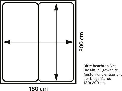 Jockenhöfer Gruppe Boxspringbett BELLA inkl. 7-Zonen-TTFK-Matratze H3, Kaltschaum-Topper, Kopfteil mit Rauchglas-Steinen, 140/180 cm x200 cm – Bild 5 von 5