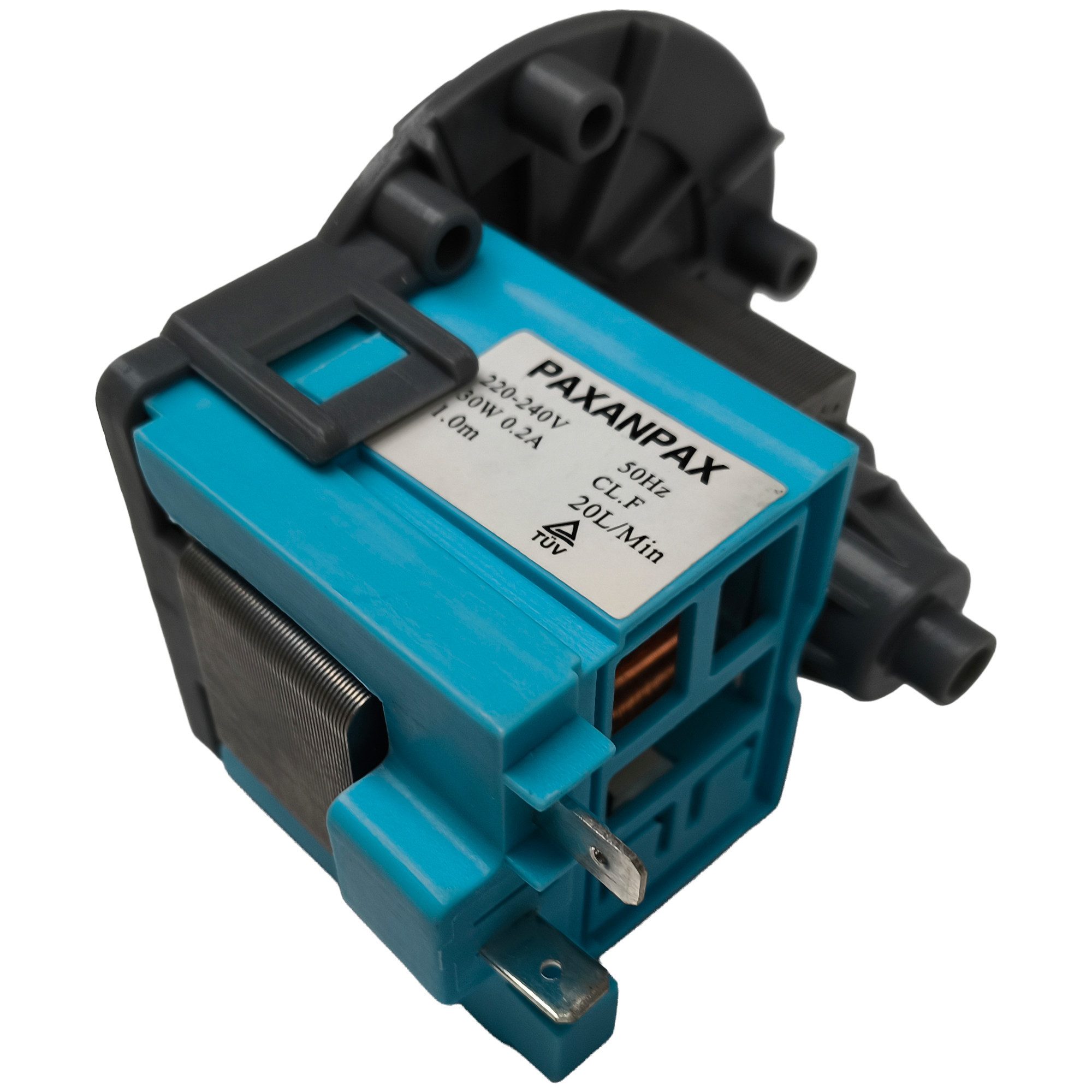 VIOKS Elektropumpe Ablaufpumpe universal 30 Watt, Pumpenmotor mit Schraubenbefestigung für Waschmaschine