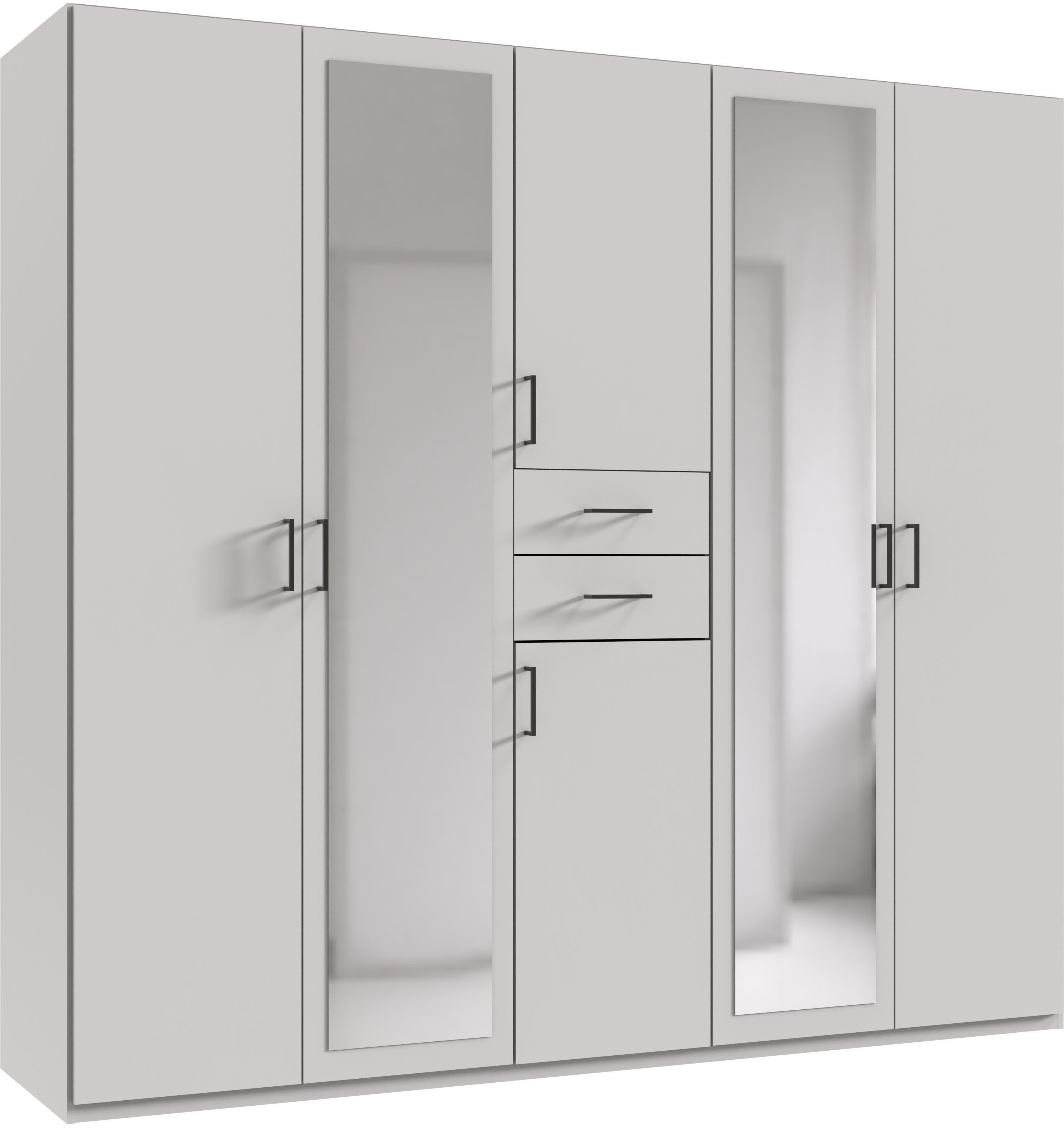 Wimex Kleiderschrank Diver Drehtürenschrank mit Spiegel, in der Breite: 225cm Bestseller Schlafzimmerschrank wahlweise 3 Innenausstattungen