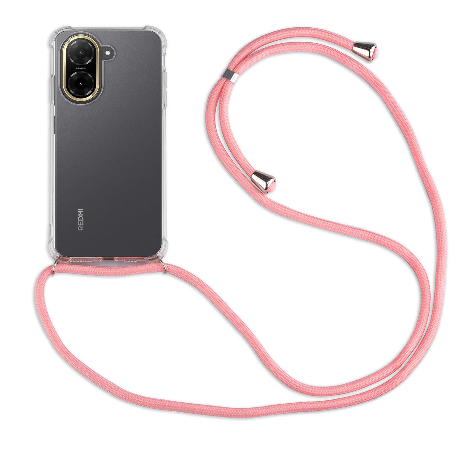 betterfon Handykette für Xiaomi Redmi A5 4G Handyhülle mit Band & Kordel Bumper, Premium-Panzerung – stoßfest, kratzresistent & passgenau