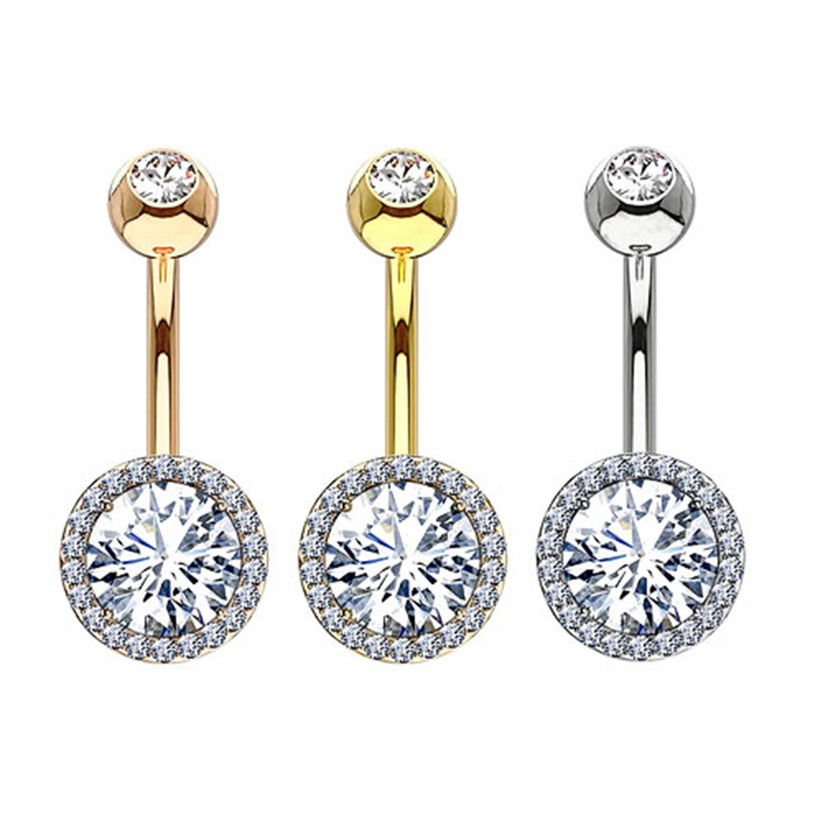 Taffstyle Bauchnabelpiercing Piercing Chirurgenstahl Doppel Multi günstig online kaufen