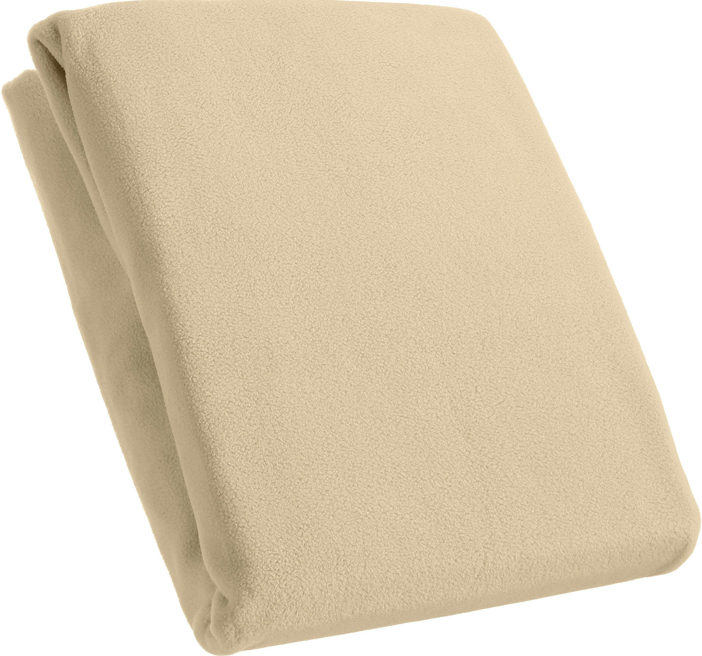 KUM Spannbettlaken Mikrofaser-Fleece Spannbetttuch, Microfaser-Fleece, Gumm günstig online kaufen