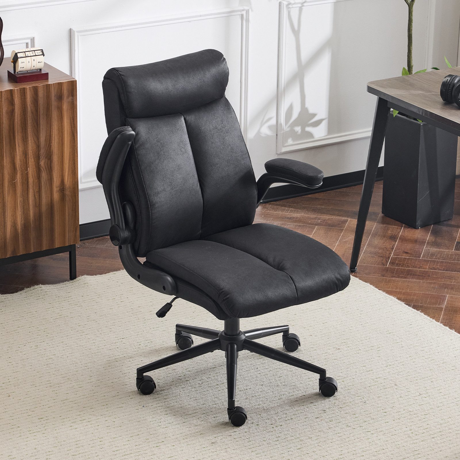 VINGLI Bürostuhl Ergonomischer Schreibtischstuhl mit hochklappbarer günstig online kaufen