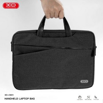 XO Laptoptasche XO Laptoptasche CB01 14", Spritzwassergeschützt, Versteckte Griffe, Versteckte Griffe, Flanell