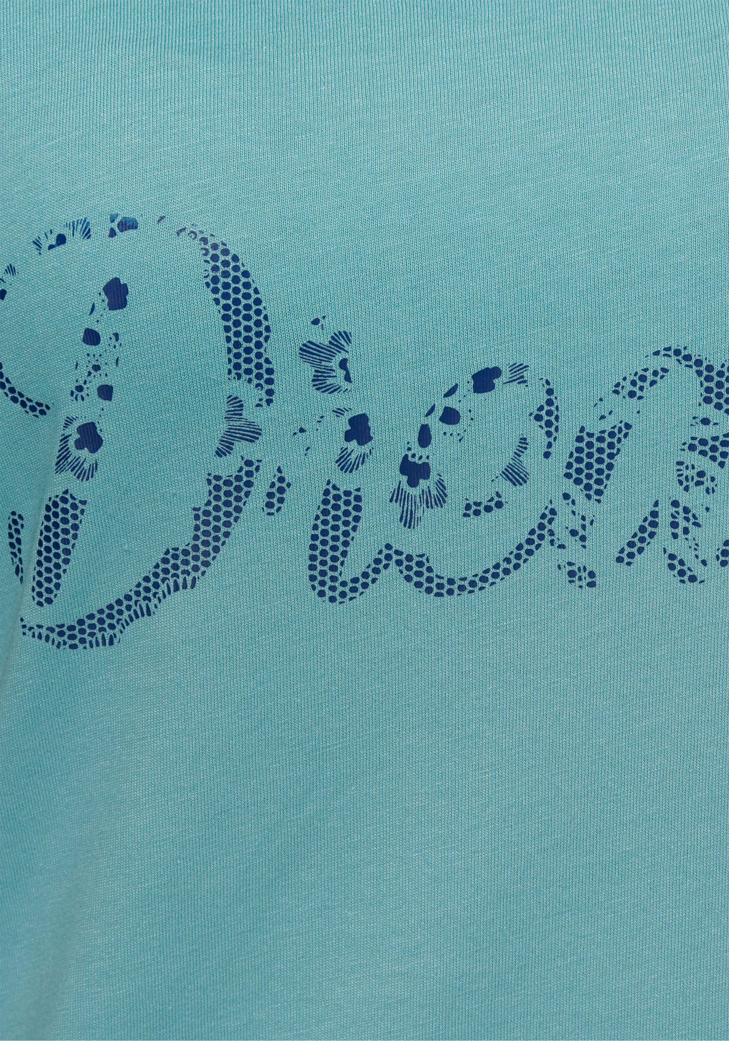 Vivance Dreams dunkelblau Spitzenoptik Sleepshirt mit (2er-Pack) Print in blau