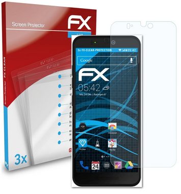 atFoliX Schutzfolie Displayschutz für Fairphone 3+, (3 Folien), Ultraklar und hartbeschichtet