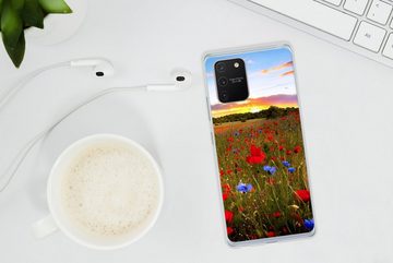 MuchoWow Handyhülle Blumen - Sonnenuntergang - Farben, Phone Case, Handyhülle Samsung Galaxy S10 Lite, Silikon, Schutzhülle