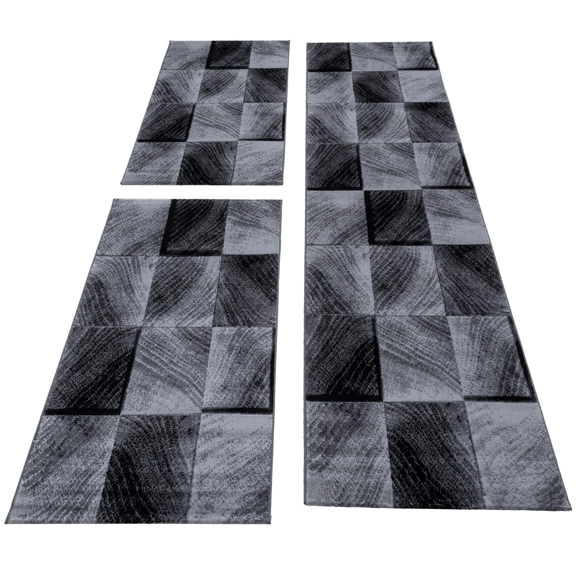 Carpettex Kurzflor-Bettumrandung Kariert Design, Höhe 6 günstig online kaufen