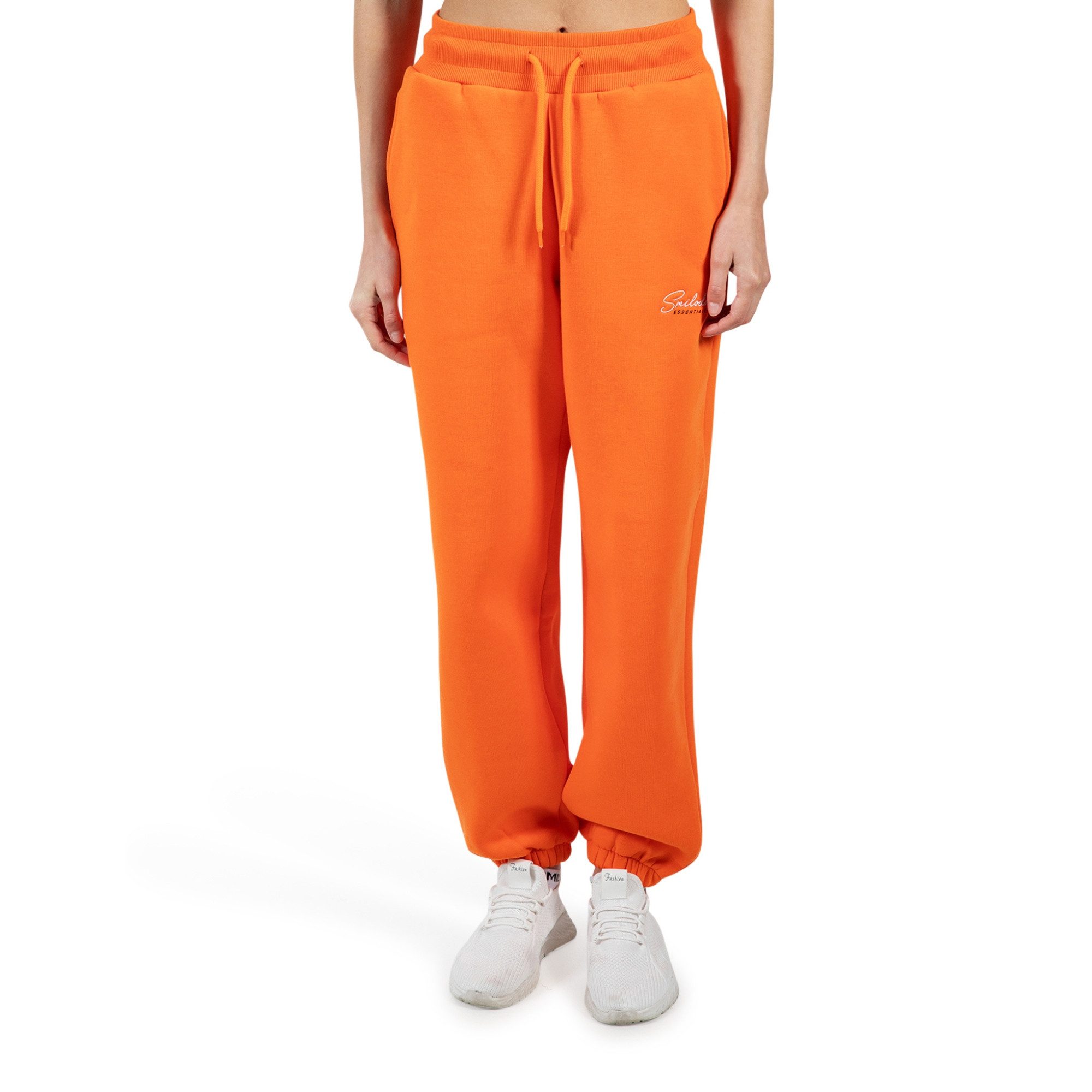 Smilodox Jogginghose Enara, Regular Fit Sweathose mit Seitentaschen, Elastischer Bund mit Tunnelzug Dezentes Stick-Logo Bequeme Freizeithose Sport Freizeit