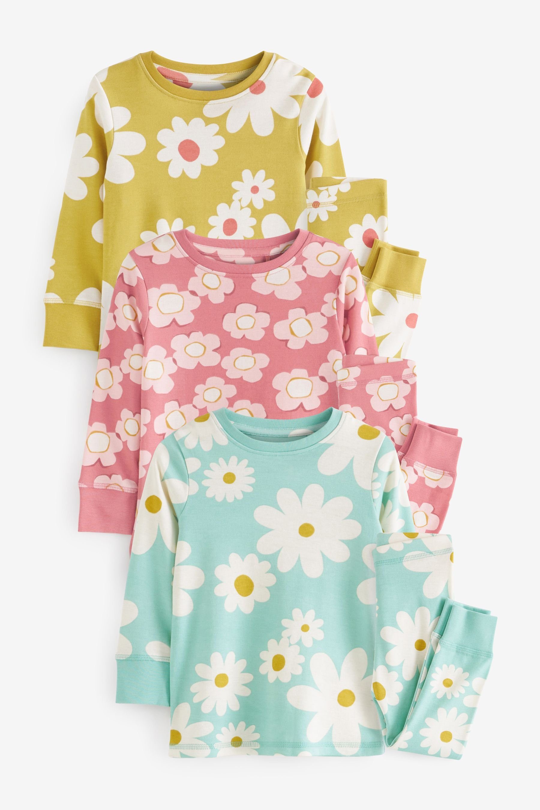 Next Pyjama Pyjamas im 3-Pack (6 tlg) Multicoloured Floral