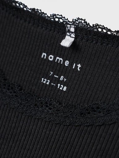 SLIM It Name NKFKAB LS T-Shirt NOOS TOP Black