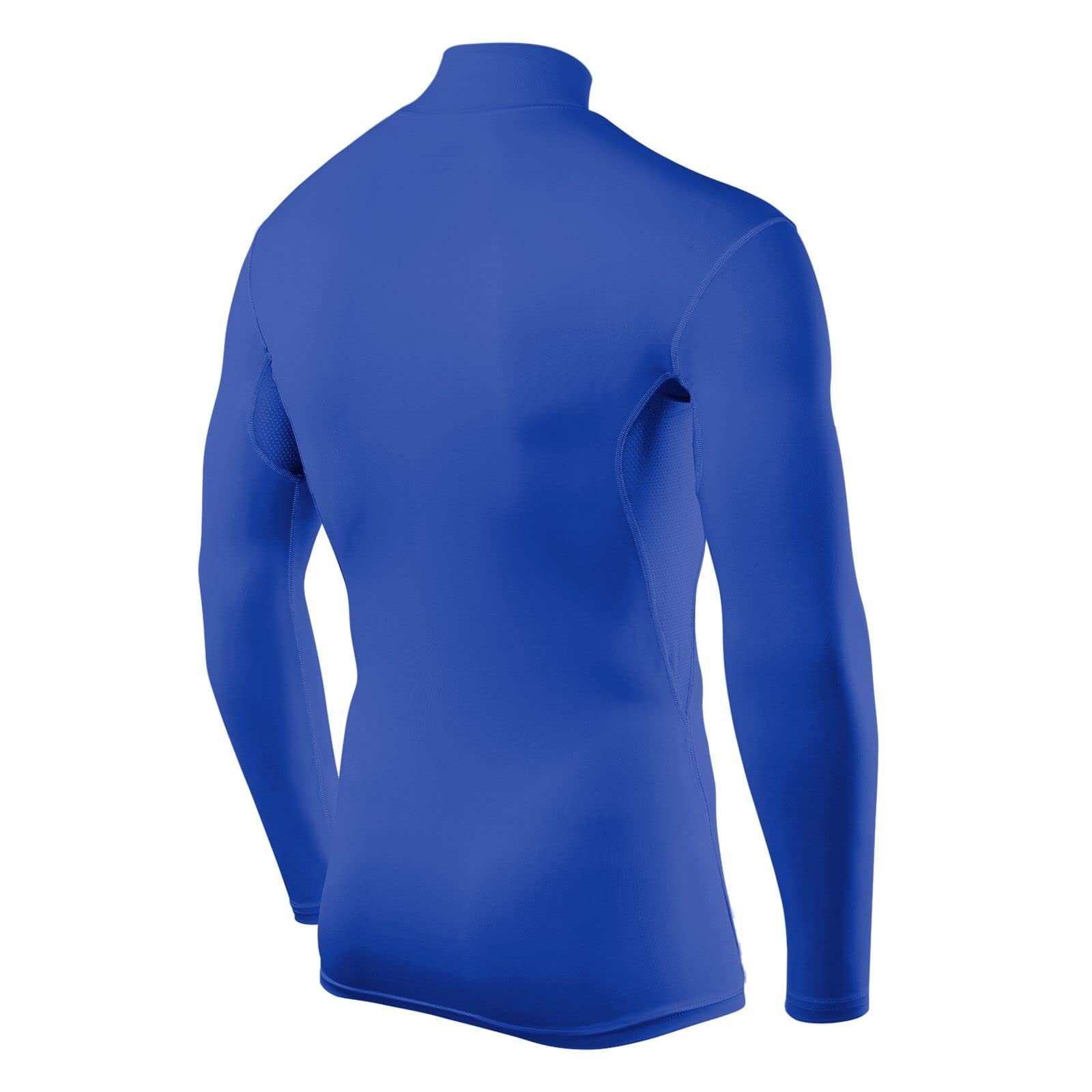 TCA Leuchtend Herren - Blau HyperFusion Langarmshirt Kompressionsshirt TCA