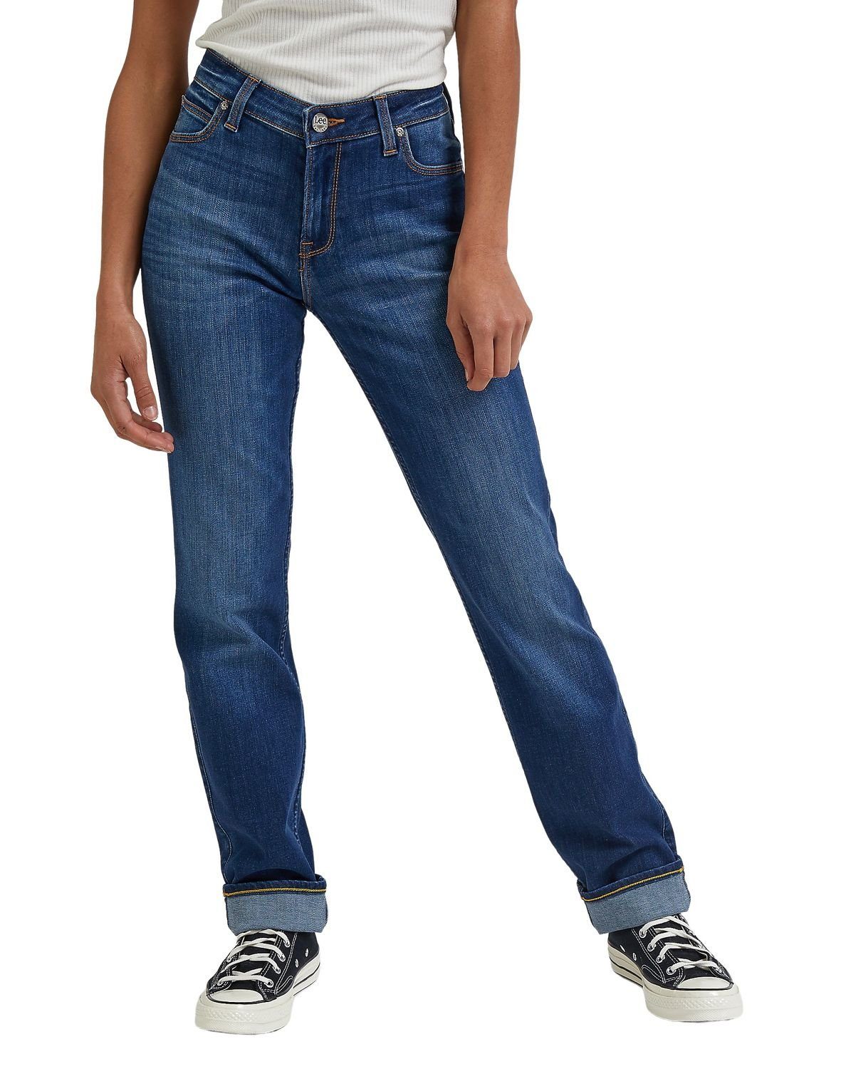 Lee® Straight-Jeans Marion Jeans Hose mit Stretch Night Sky (HAIM)