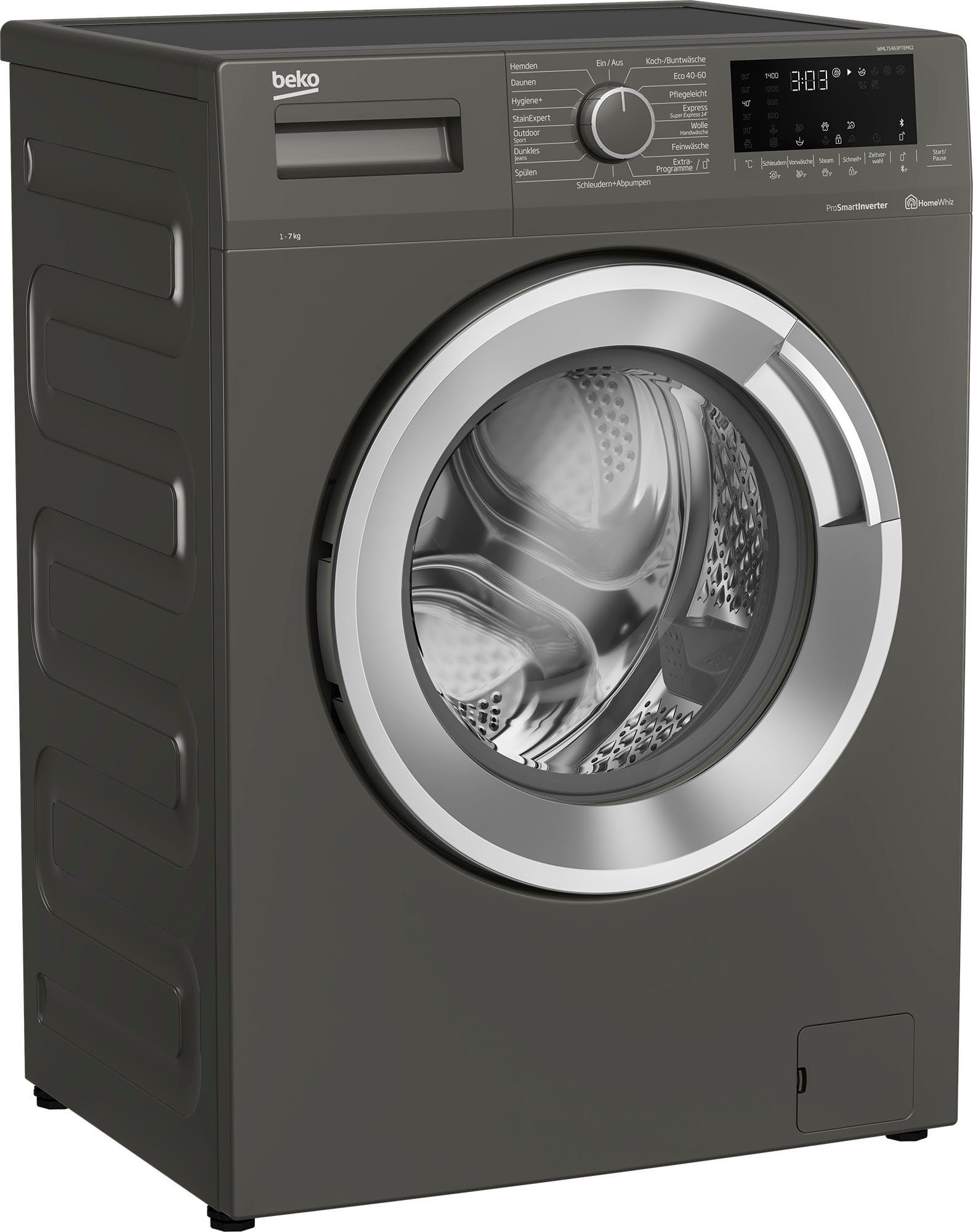 BEKO Waschmaschine WML71463PTEMG1, 7 kg, 1400 U/min, SteamCure™ -  Fleckenbehandlung mit Dampf