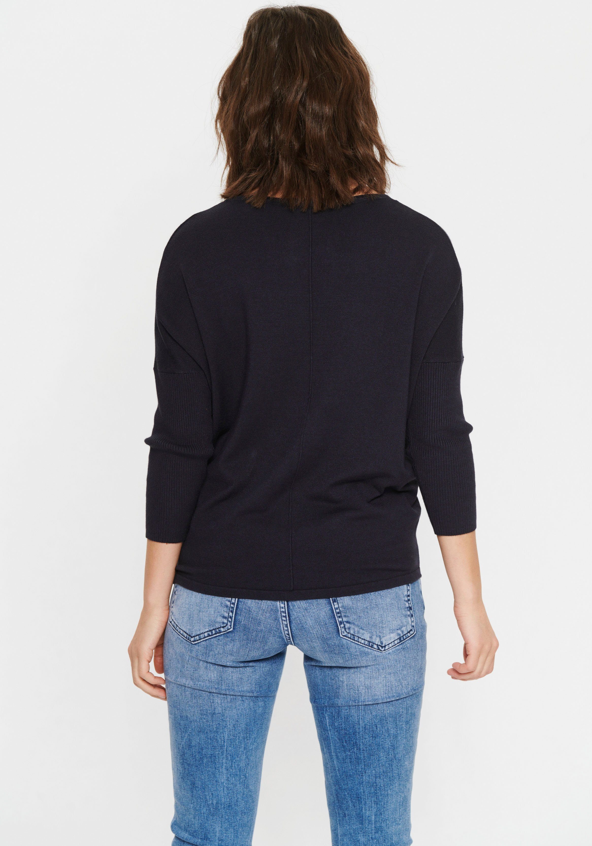 Saint Tropez Rundhalspullover A2561, MilaSZ R-Neck Viskosemischung, Casual günstig online kaufen