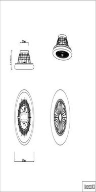 TRIO Leuchten LED Deckenleuchte Stralsund Deckenventilator, Timerfunktion, Ventilatorfunktion, LED fest integriert, Neutralweiß, Deckenlampe, Ventilator, Fernbedienung, Ventilator getrennt schaltbar